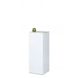 Peana de cartón blanca