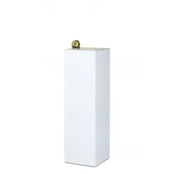 Peana de cartón blanca