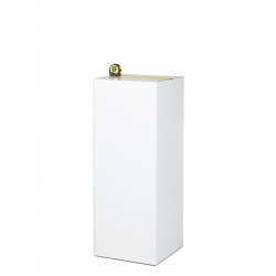 Peana de cartón blanca