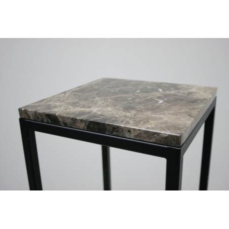 Peana de acero industrial desmontable negra