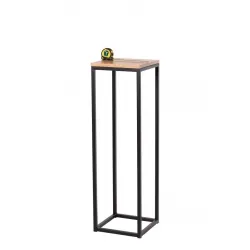 Peana de acero industrial desmontable negra