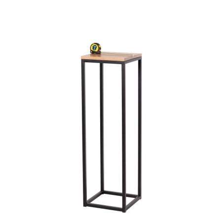 Peana de acero industrial desmontable negra
