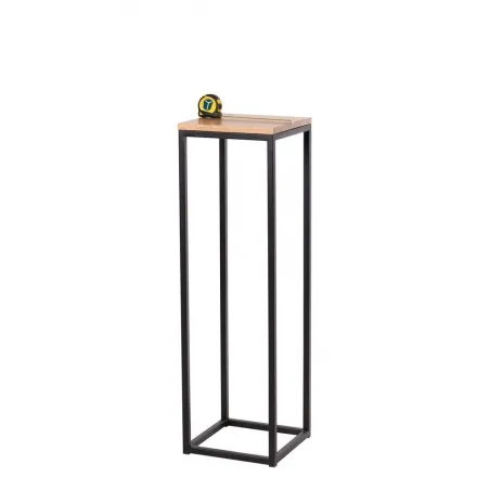 Peana de acero industrial desmontable negra