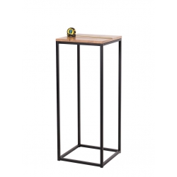 Peana de acero industrial desmontable negra