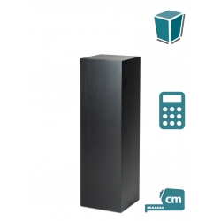 Peana negra de roble chapado