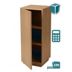 Peana Armario de roble chapado