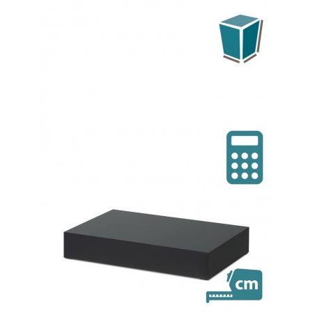 Window display plinth, black