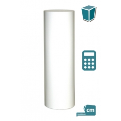 Peana blanca redonda