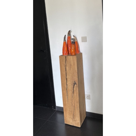 Peana de madera de roble