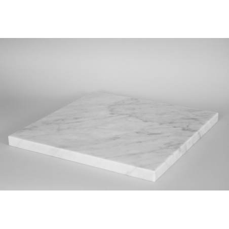 Parte superior con marmol blanco (Carrara, 20 mm), 30 x 30 cm