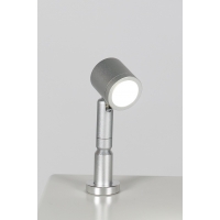 LED-Spot, Type 9 low model, 1W, Silver (inclusief stroomkabel)